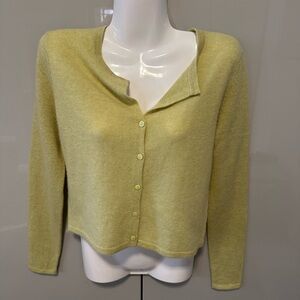 House of Harlow 1960 cashmere Soft lime green Cardigan